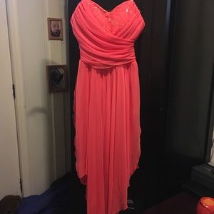 Beautiful pinkish coral color dress